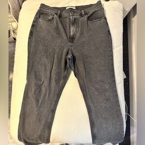 Abercrombie & Fitch Dark Gray Relaxed Jeans